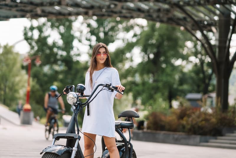 Une jolie moto électrique
